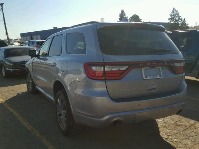 1C4RDJDG5HC789538 - 2017 DODGE DURANGO GT SILVER photo 3