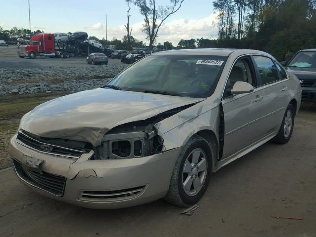 2G1WT57K691326207 - 2009 CHEVROLET IMPALA 1LT BEIGE photo 2