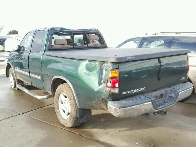 5TBRT34134S449610 - 2004 TOYOTA TUNDRA ACC GREEN photo 3