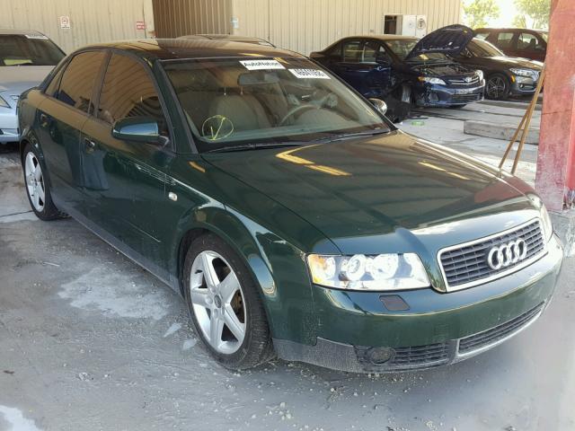 WAUJC68E02A148870 - 2002 AUDI A4 1.8T GREEN photo 1