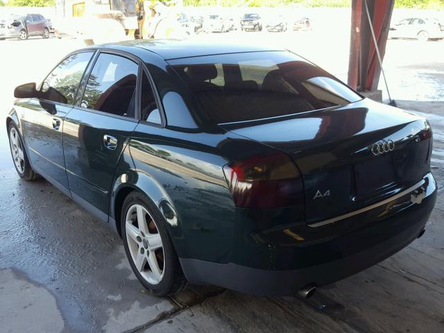 WAUJC68E02A148870 - 2002 AUDI A4 1.8T GREEN photo 3