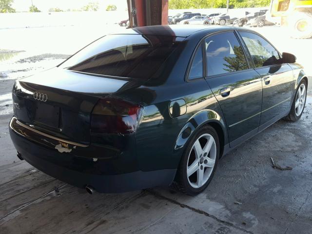 WAUJC68E02A148870 - 2002 AUDI A4 1.8T GREEN photo 4