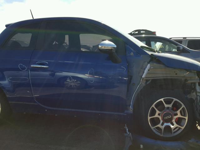 3C3CFFBR1DT529058 - 2013 FIAT 500 SPORT BLUE photo 9