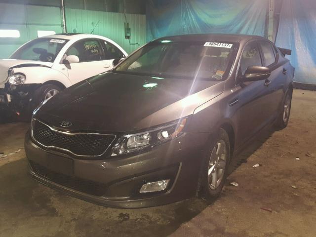 5XXGM4A78FG403589 - 2015 KIA OPTIMA LX CHARCOAL photo 2