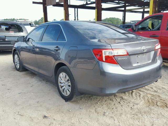 4T1BF1FK1DU680099 - 2013 TOYOTA CAMRY L GRAY photo 3