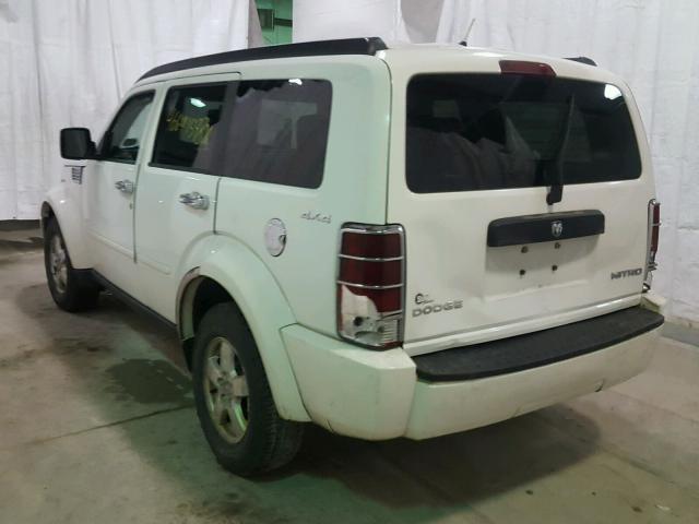 1D8GU28K19W514178 - 2009 DODGE NITRO SE WHITE photo 3