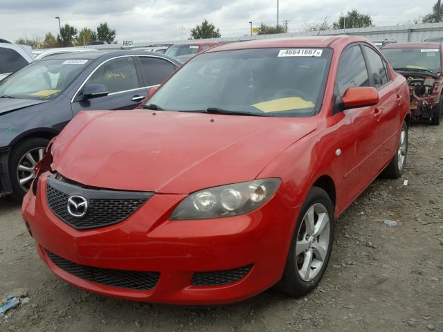 JM1BK12F061461258 - 2006 MAZDA 3 I RED photo 2