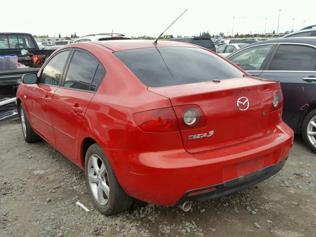 JM1BK12F061461258 - 2006 MAZDA 3 I RED photo 3