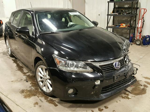 JTHKD5BH8C2091104 - 2012 LEXUS CT BLACK photo 1