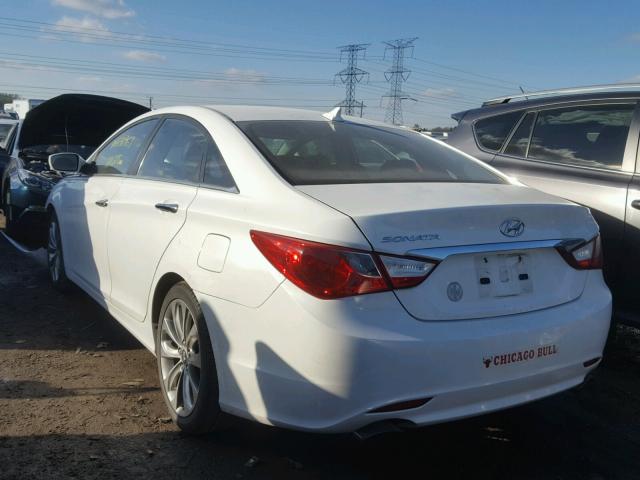 5NPEC4AC1BH033446 - 2011 HYUNDAI SONATA SE WHITE photo 3