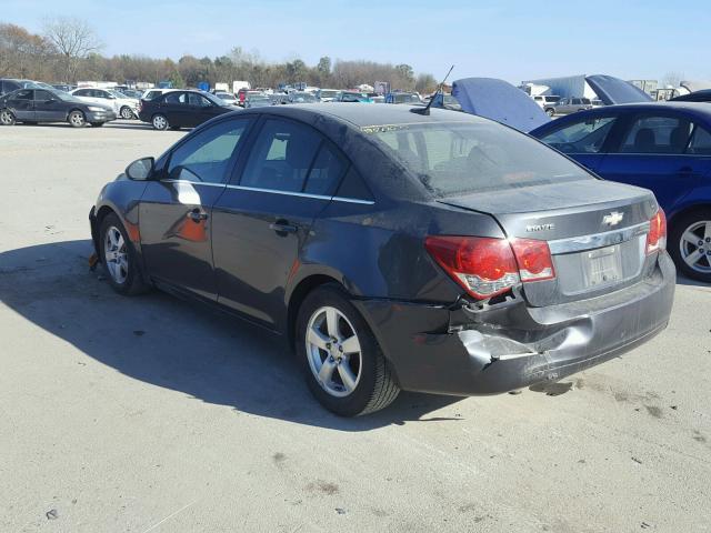 1G1PC5SBXD7131623 - 2013 CHEVROLET CRUZE LT GRAY photo 3