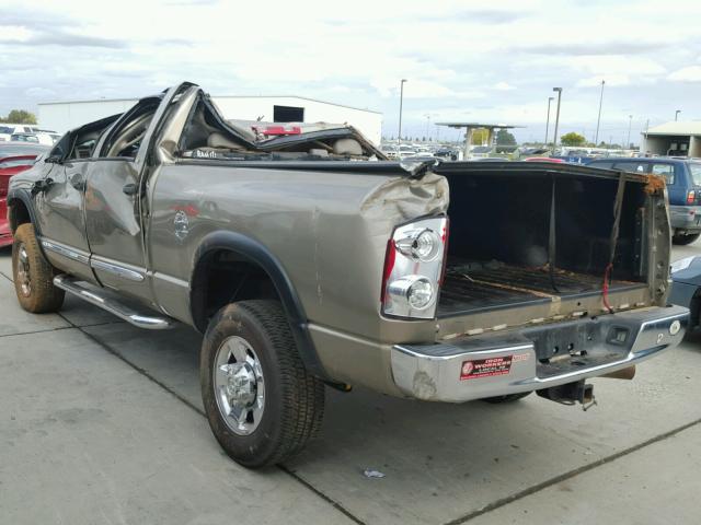 3D7KS28AX8G232758 - 2008 DODGE RAM 2500 S BEIGE photo 3