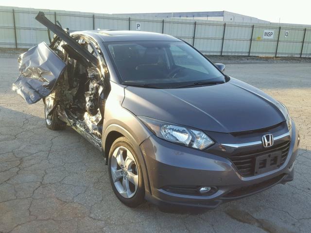 3CZRU6H53GM708436 - 2016 HONDA HR-V EX GRAY photo 1