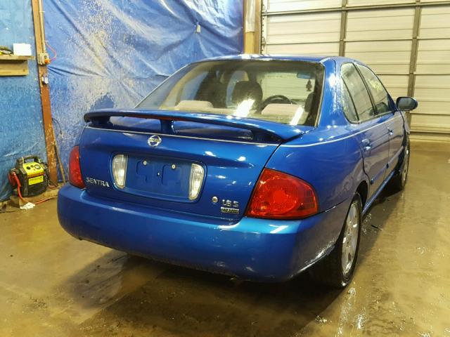 3N1CB51D66L640556 - 2006 NISSAN SENTRA 1.8 BLUE photo 4