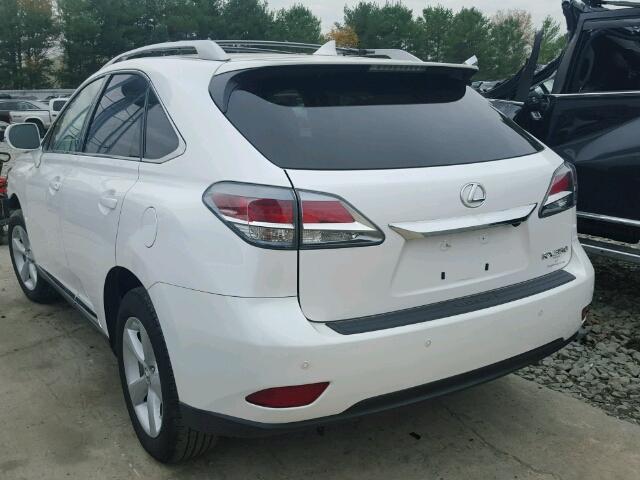 2T2BK1BA7FC263188 - 2015 LEXUS RX WHITE photo 3