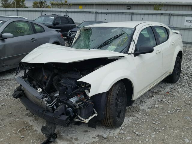 1B3LC56K18N217678 - 2008 DODGE AVENGER SX WHITE photo 2