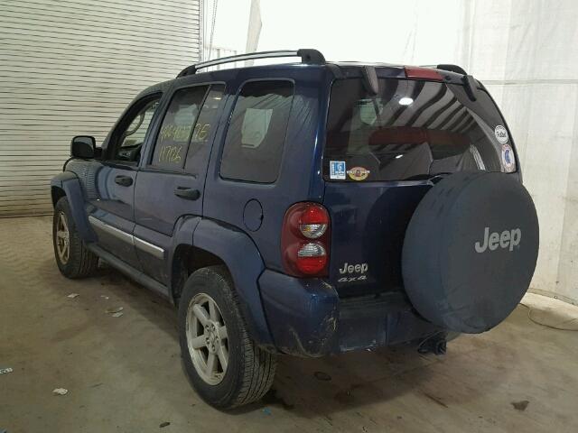 1J4GL58K75W522440 - 2005 JEEP LIBERTY LI BLUE photo 3