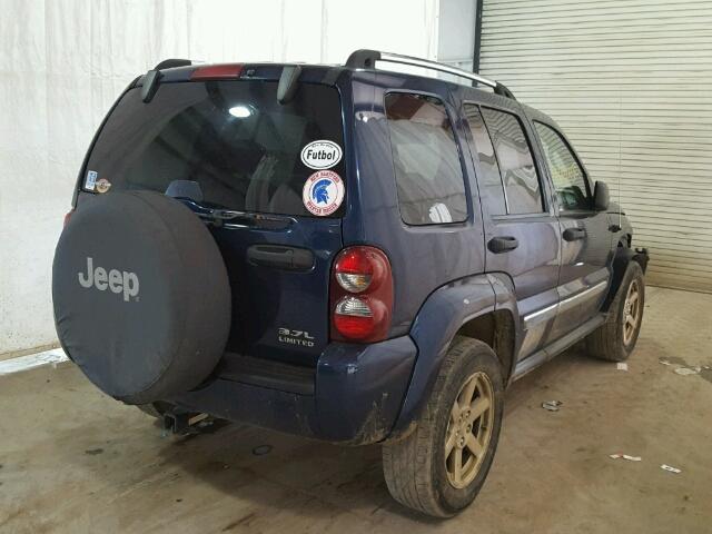 1J4GL58K75W522440 - 2005 JEEP LIBERTY LI BLUE photo 4