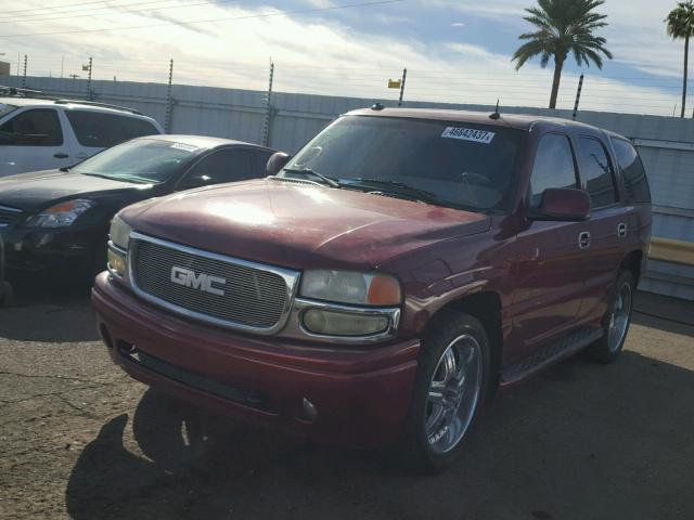 1GKEK63U93J187503 - 2003 GMC YUKON RED photo 2