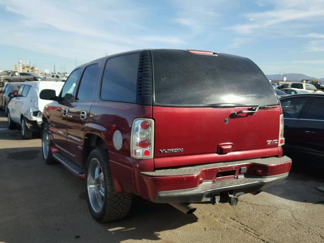 1GKEK63U93J187503 - 2003 GMC YUKON RED photo 3