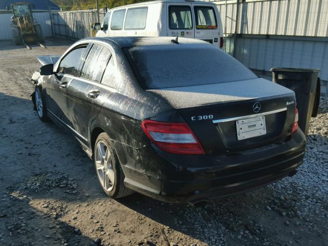 WDDGF8BB4AR101832 - 2010 MERCEDES-BENZ C 300 4MAT BLACK photo 3