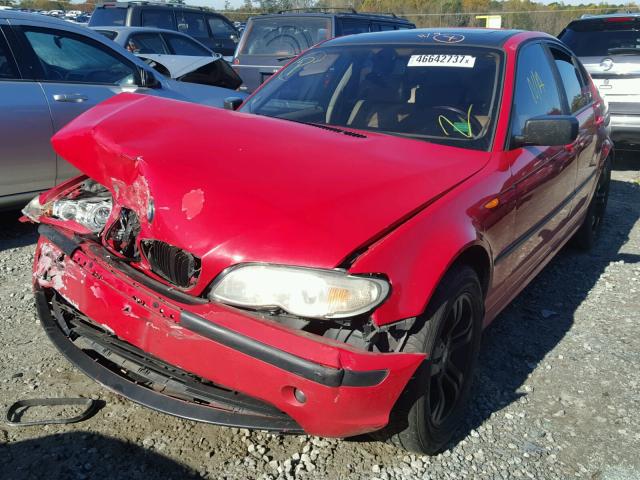 WBAEV33404KR28275 - 2004 BMW 325 I RED photo 2