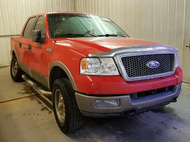 1FTPW14555FA11265 - 2005 FORD F150 SUPER RED photo 1