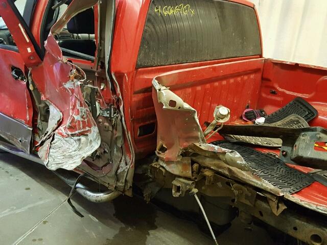 1FTPW14555FA11265 - 2005 FORD F150 SUPER RED photo 9