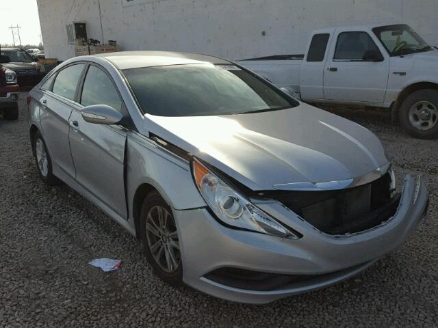 5NPEB4AC2EH843448 - 2014 HYUNDAI SONATA GLS SILVER photo 1