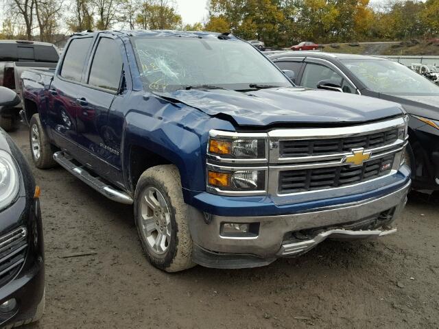 3GCUKREC8FG522186 - 2015 CHEVROLET SILVERADO BLUE photo 1