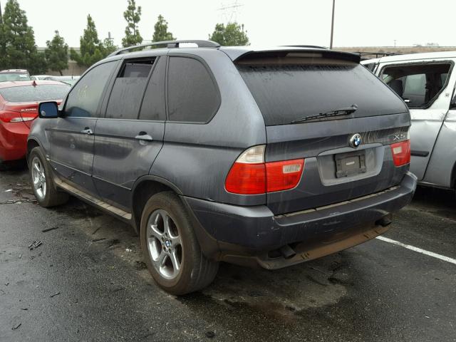 5UXFA53523LV98606 - 2003 BMW X5 3.0I GRAY photo 3