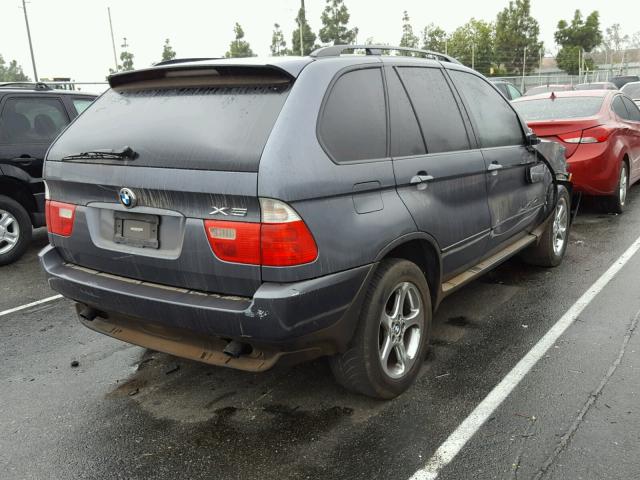 5UXFA53523LV98606 - 2003 BMW X5 3.0I GRAY photo 4