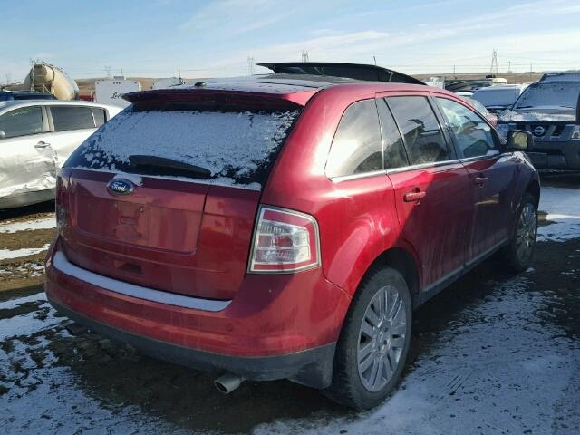 2FMDK49CX8BA49406 - 2008 FORD EDGE LIMIT RED photo 4