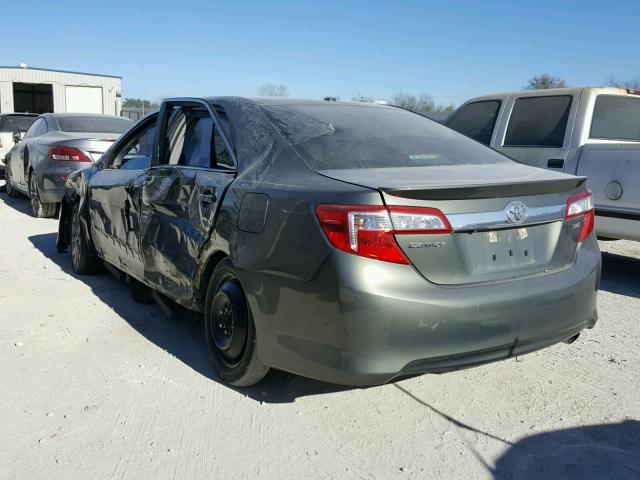 4T4BF1FK7CR182283 - 2012 TOYOTA CAMRY BASE GRAY photo 3