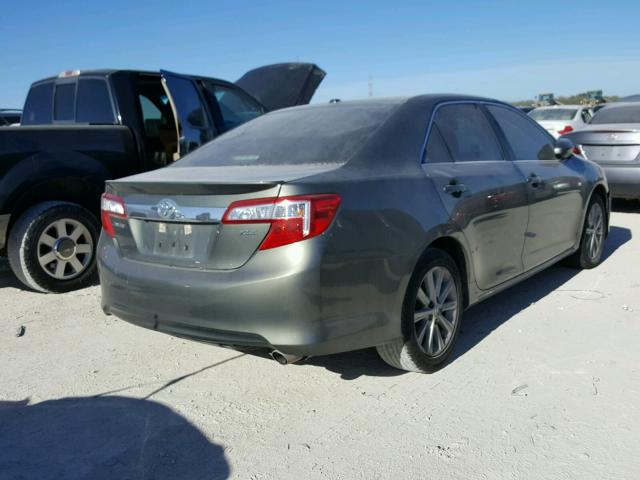 4T4BF1FK7CR182283 - 2012 TOYOTA CAMRY BASE GRAY photo 4