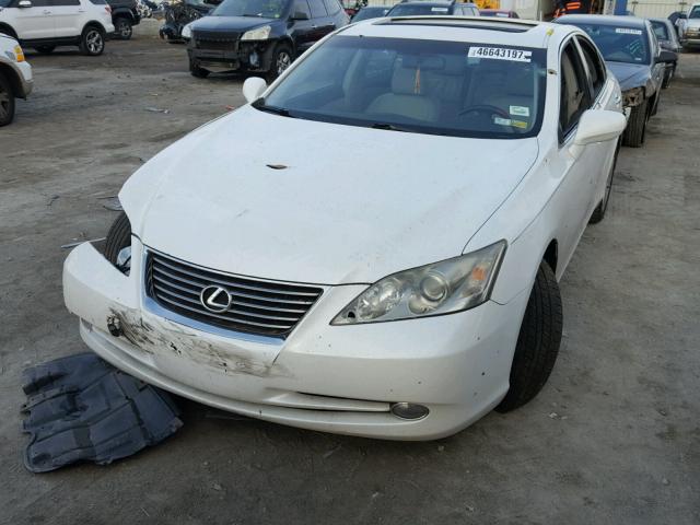 JTHBJ46G492301260 - 2009 LEXUS ES 350 WHITE photo 2