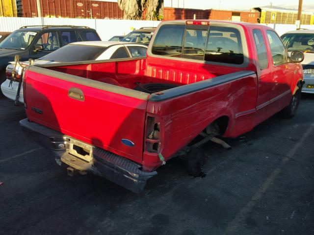 1FTDX176XVND30025 - 1997 FORD F150 RED photo 4