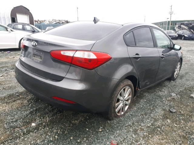 KNAFX4A60E5059024 - 2014 KIA FORTE LX GRAY photo 4