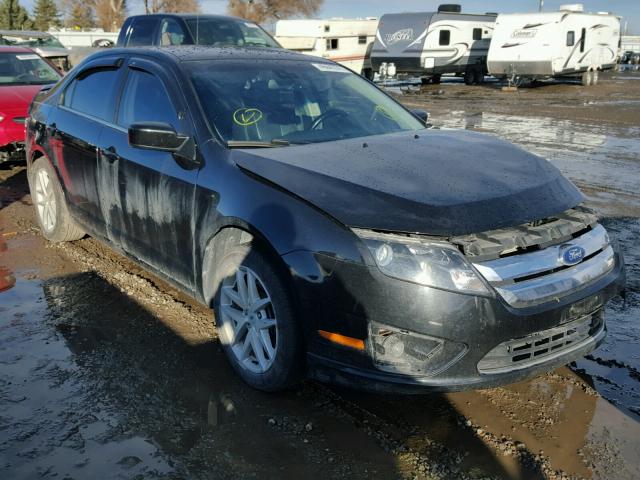 3FAHP0JA9CR217658 - 2012 FORD FUSION SEL BLACK photo 1