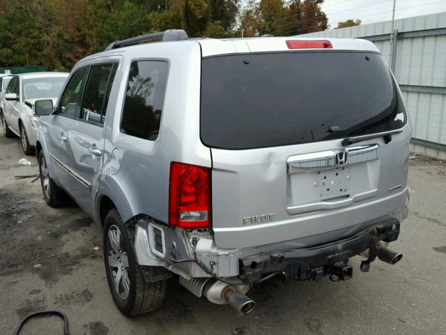 5FNYF3H98EB024562 - 2014 HONDA PILOT TOUR SILVER photo 3