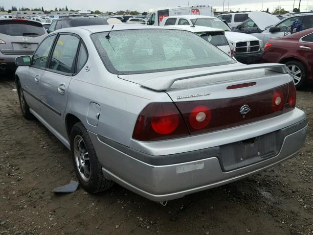 2G1WH55K139217733 - 2003 CHEVROLET IMPALA LS SILVER photo 3