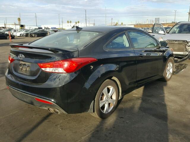 KMHDH6AE2DU018744 - 2013 HYUNDAI ELANTRA CO BLACK photo 4