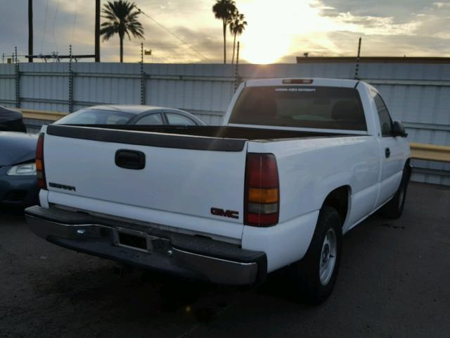 1GTEC14V11E212290 - 2001 GMC NEW SIERRA WHITE photo 4