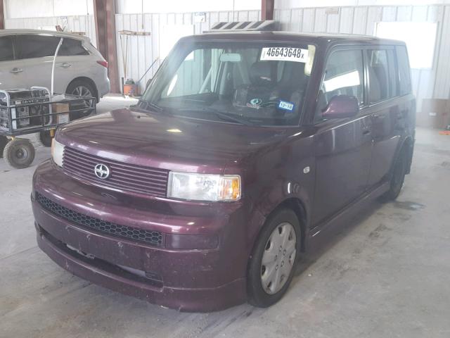 JTLKT324440147773 - 2004 TOYOTA SCION XB Марун фото 2