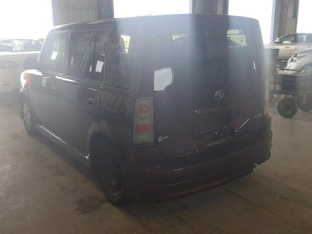 JTLKT324440147773 - 2004 TOYOTA SCION XB Марун фото 3