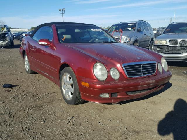 WDBLK65G8YT048984 - 2000 MERCEDES-BENZ CLK 320 RED photo 1