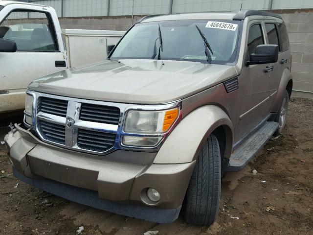 1D8GT58K97W619553 - 2007 DODGE NITRO SLT TAN photo 2