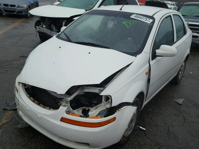 KL1TJ52634B158567 - 2004 CHEVROLET AVEO LS WHITE photo 2