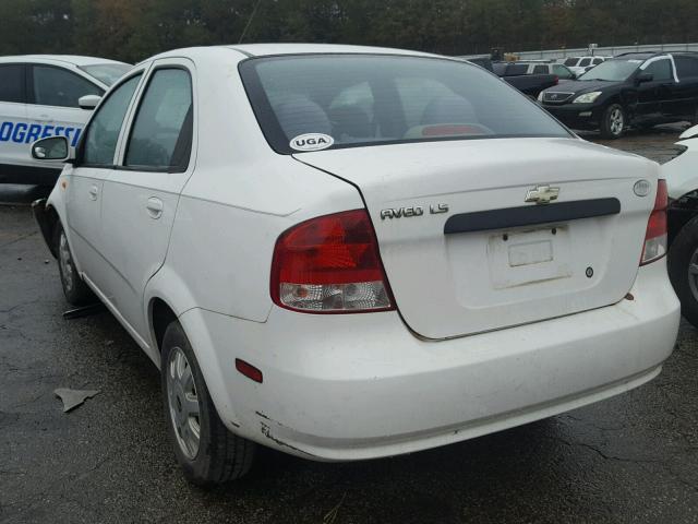 KL1TJ52634B158567 - 2004 CHEVROLET AVEO LS 白色 照片 3