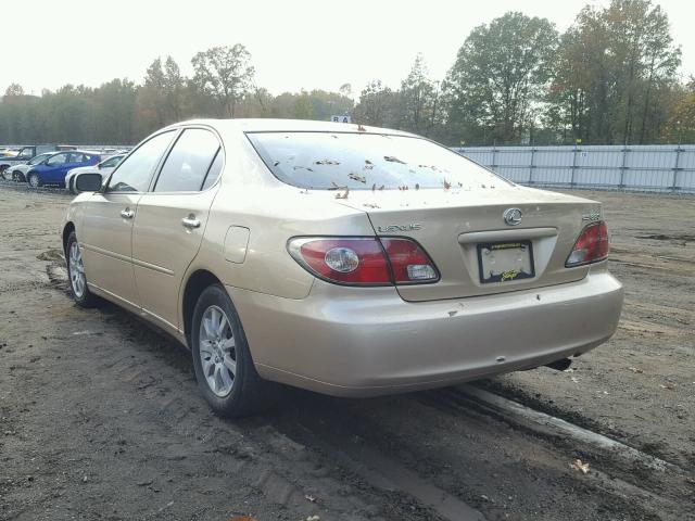 JTHBA30G740017760 - 2004 LEXUS ES GOLD photo 3